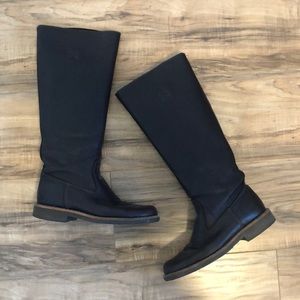 Roots Canada Leather Riding Boot Chocolate Brown